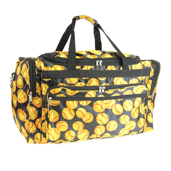 yellow softball bag